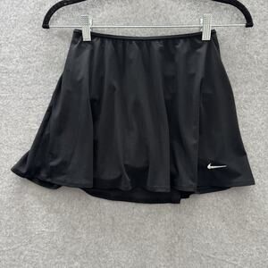 Nike Victory Dri-FIT Flouncy Tennis Skirt Skort Sz XS Black Athetic FD5577-010